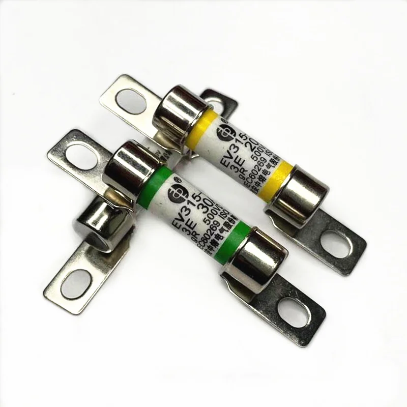 New energy automobile fuse EV315-L-3E 10A 15A 20A 30A 40A 50A DC 500V High temperature resistant Automotive Fuse Tube