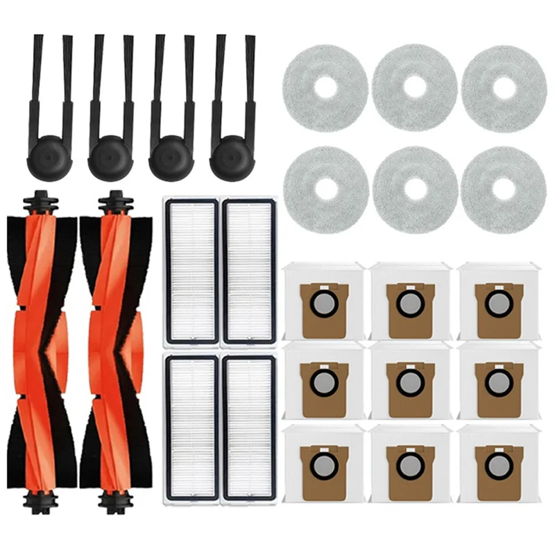 M17K-Hoofdzijborstel Hepa Filter Mop Doek Stofzakken Voor Xiaomi Voor Mijia M40S/OV31CN Robot Vacuüm Onderdelen accessoires