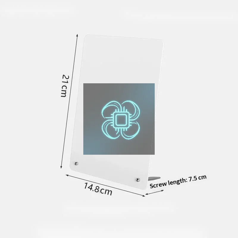 Rounded Corners Ironwork Magnetic Message Board 1Pcs, Desktop DIY Photo Display Note Sign Board For Shop Home Table Decoration