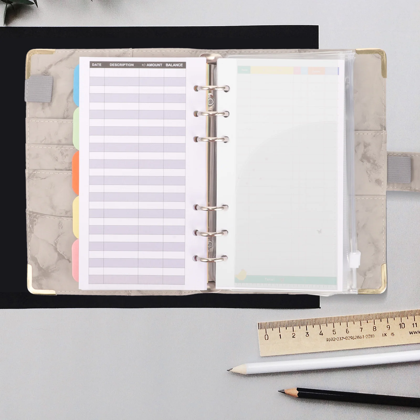 

5pcs Notebook Account Inserts Loose Pockets Binder Money Organizer Folder for Cash Budgeting Envelopes for Birthdays
