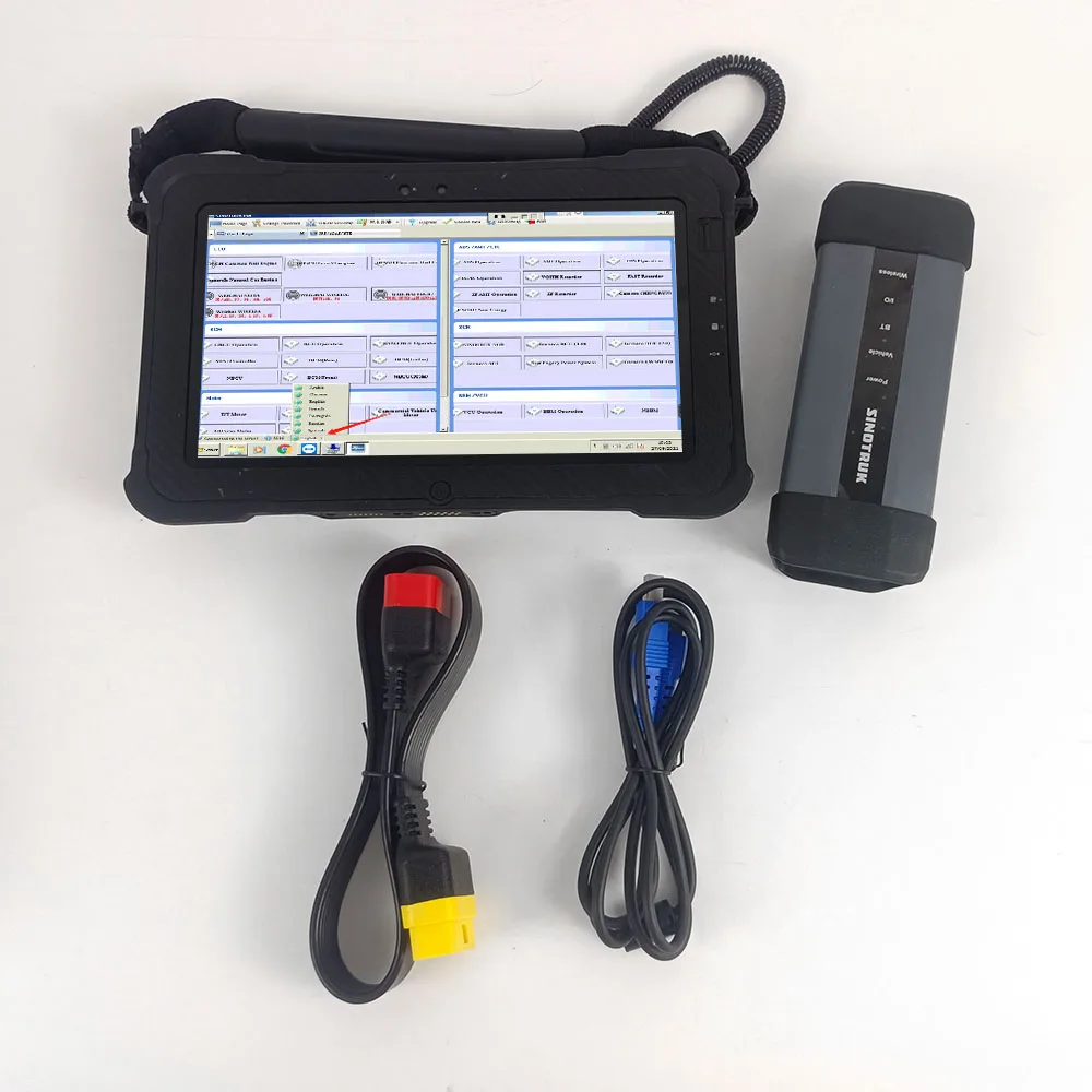 

Xplore Tablet for Sinotruck II Interface for SINOTRUK HOWO Cnhtc diese Engine Heavy dut Truck Diagnostic Tool Scanner Tool
