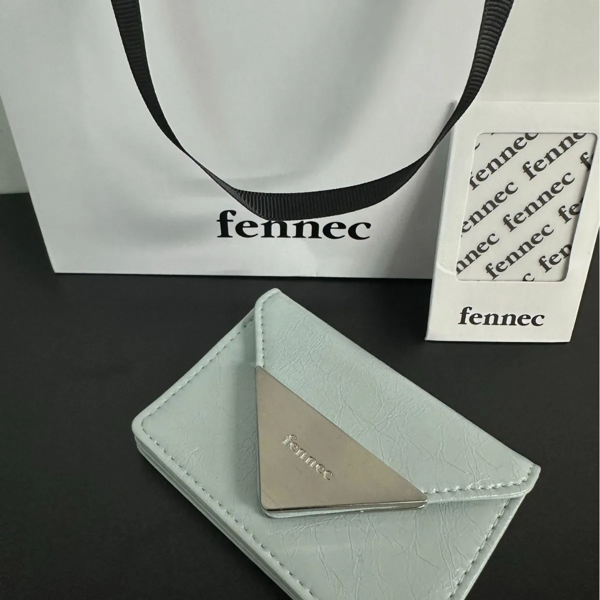 Fennec Korea New Four-Panel Card Holder Triangle Flip-Cover ID Card Case Classic Coin Pocket Multi-Color Wallet