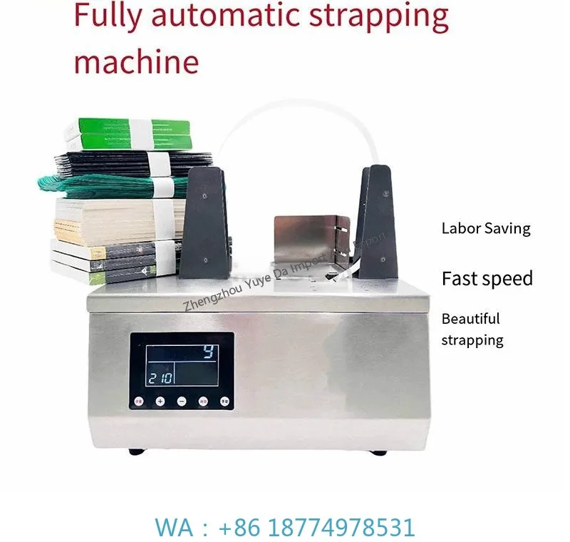 Banding Machine for Banknote Money CashMultifunction New Model High Quality Portable Paper Strap Opp Tape Automatic