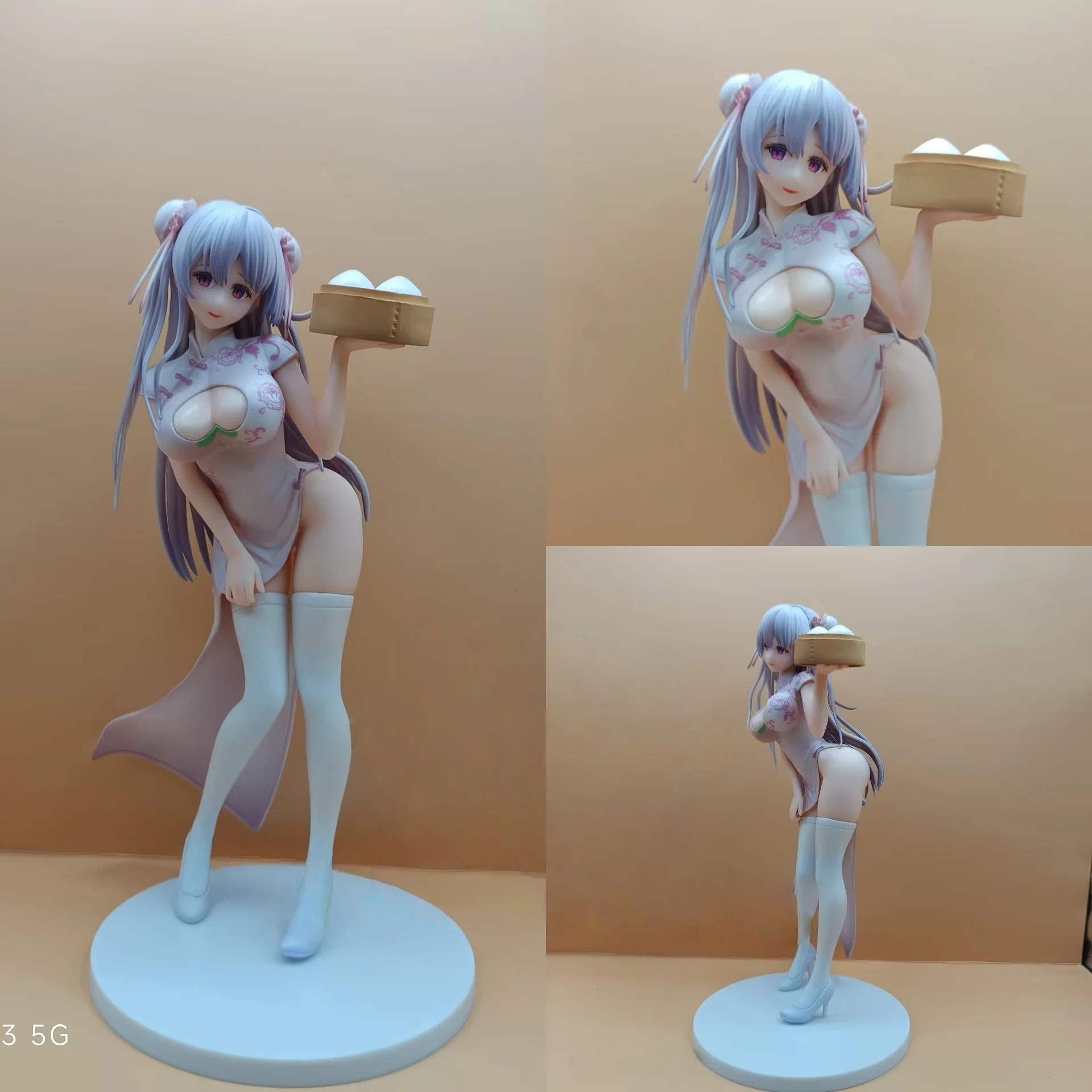 

Фигурка девичьего цвета персика, элегантная статуя девушки Ципао, Коллекционная модель в китайском стиле, орнамент, подарок