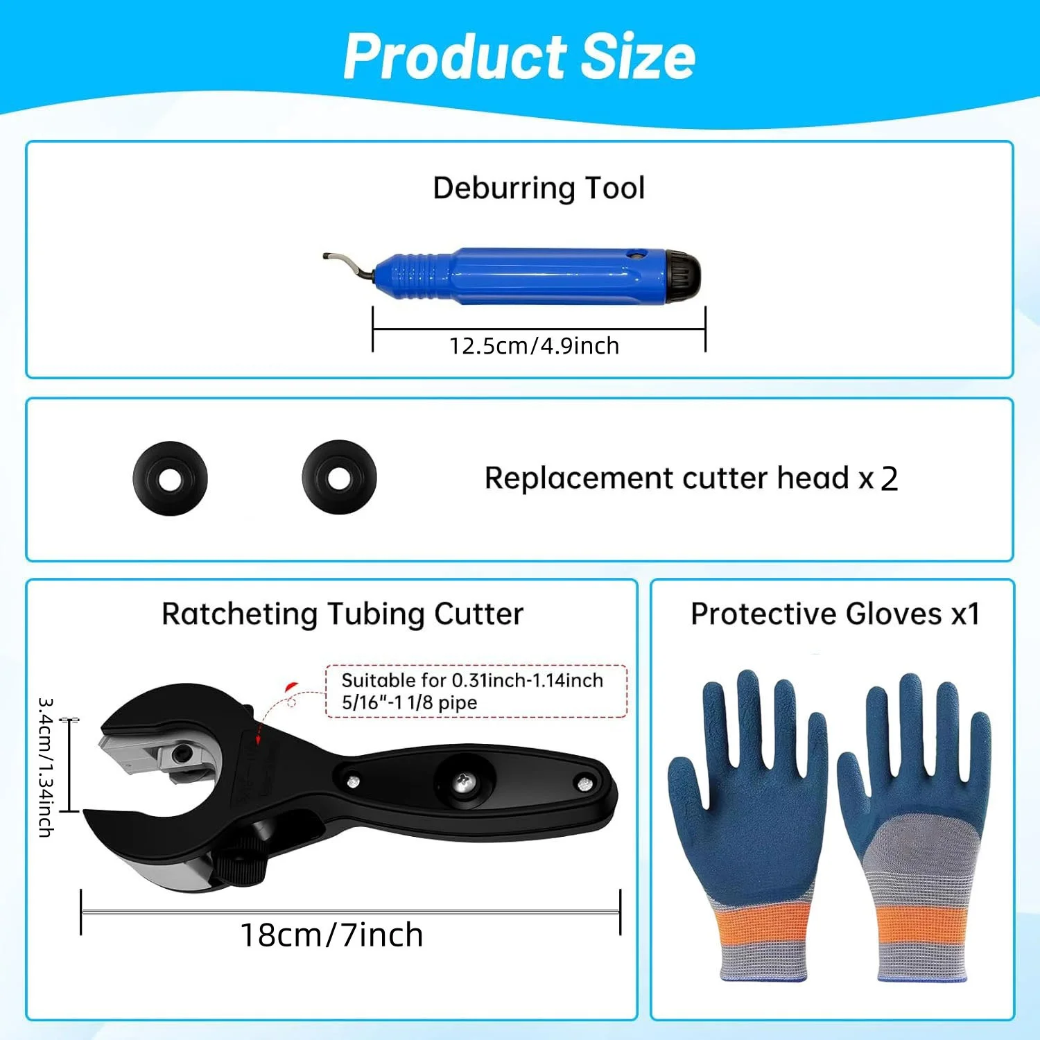 2-in-1 Ratchet Pipe Cutter (5/16