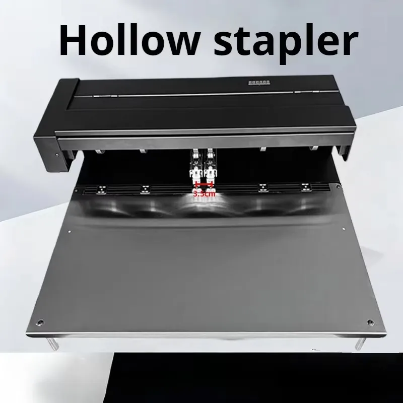 Fully Automatic Electric Hollow Stapler Labor-saving Double-headed Stapler for Packaging Electric Box Stapler