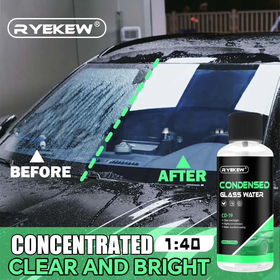 Concentrated Windshield Washer Fluid-Car Screen Wash Concentrate Mix with Water Makes 3L Bug