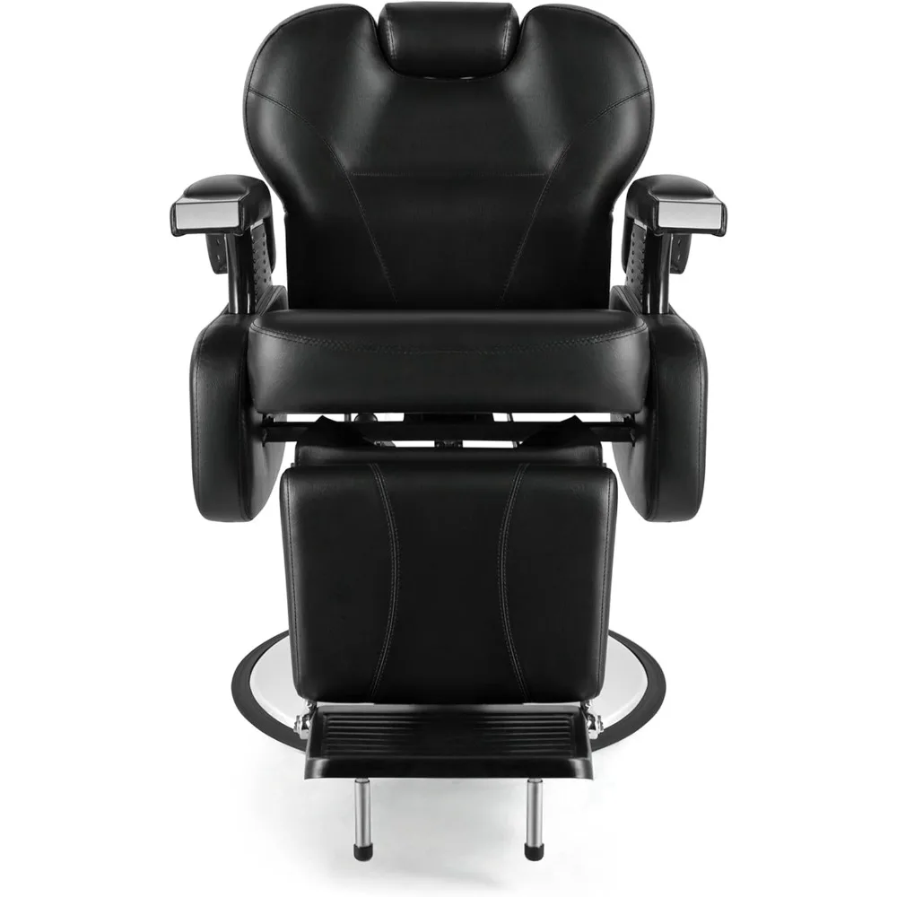 كرسي حلاقة كهربائي احترافي، كرسي صالون هيدروليكي عالي التحمل، كرسي حلاق مستلق #4