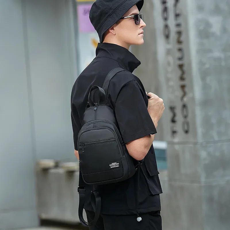 Casual Mini Men's Backpack Multifunction Lightweight Chest Bag Outdoor Backpacks Travel Small Backpack Men Chest Shoulder Bag