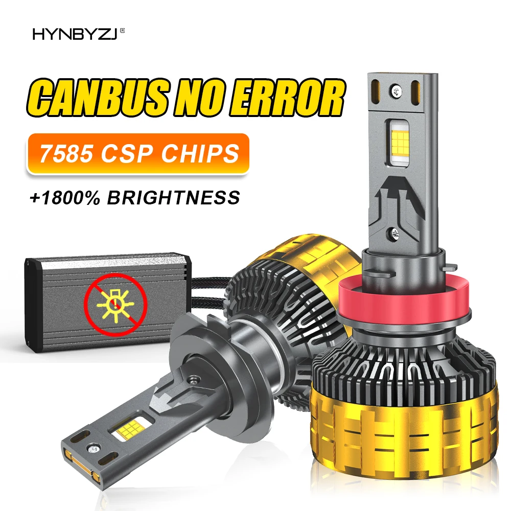 

HYNBYZJ H11 LED Canbus Headlight Bulbs H4 Lamp H7 1000000LM 880W Powerful H8 H9 H1 9005 9006 HB3 HB4 6000K led lights 12V 24V