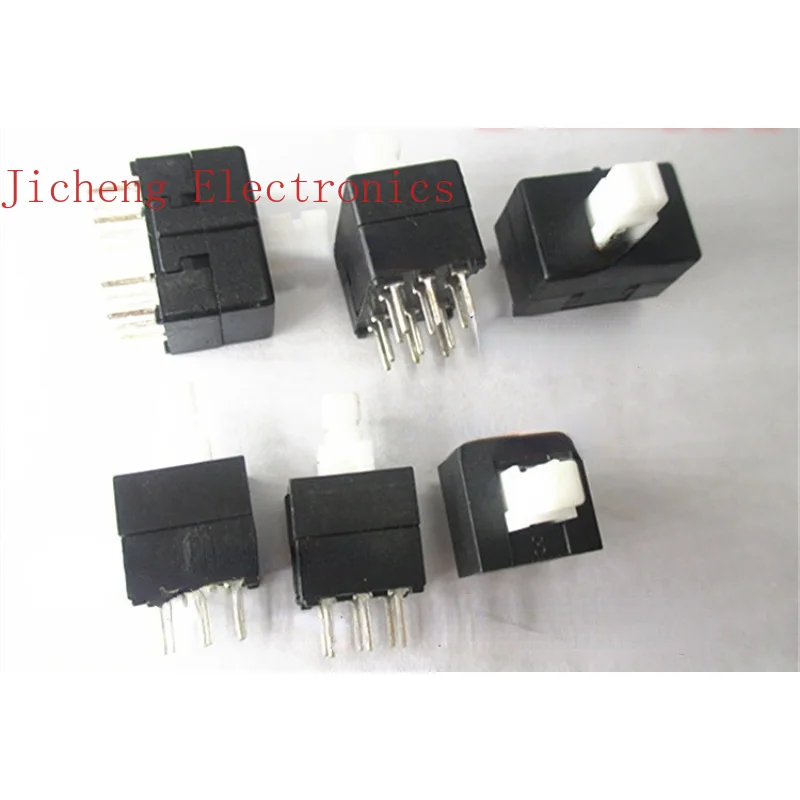 

10PCS Key Self-locking Switch Of Mixer 6-pin 12-pin 8.5X8.5 Square Head