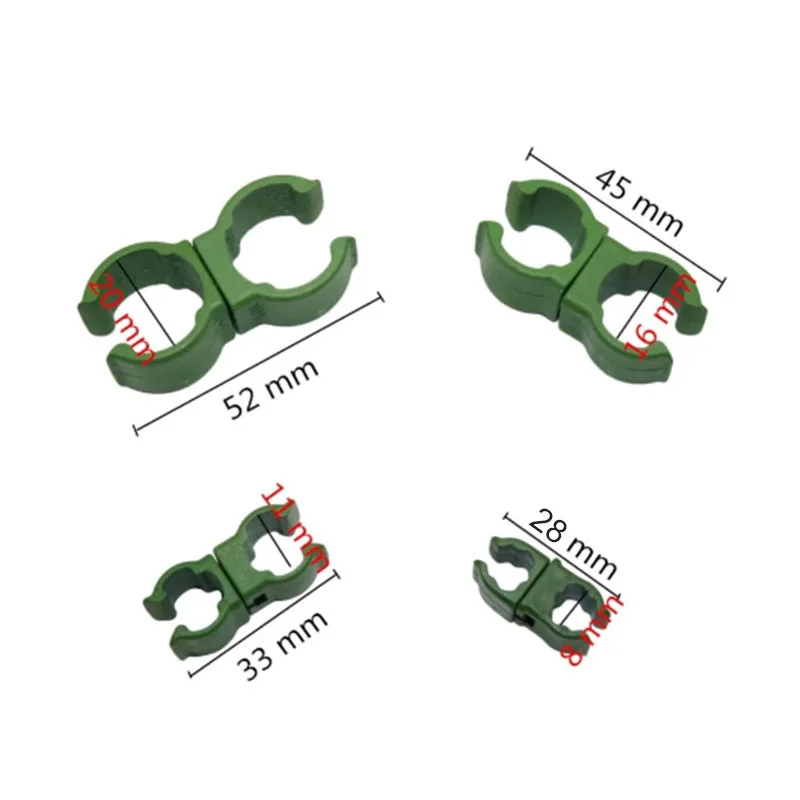 10 sztuk obrotowy ogród wspinaczka winorośli roślin uchwyt Rod złącze szczepienia stawka naprawiono zacisk zapięcie powłoka cieplarniana klamra