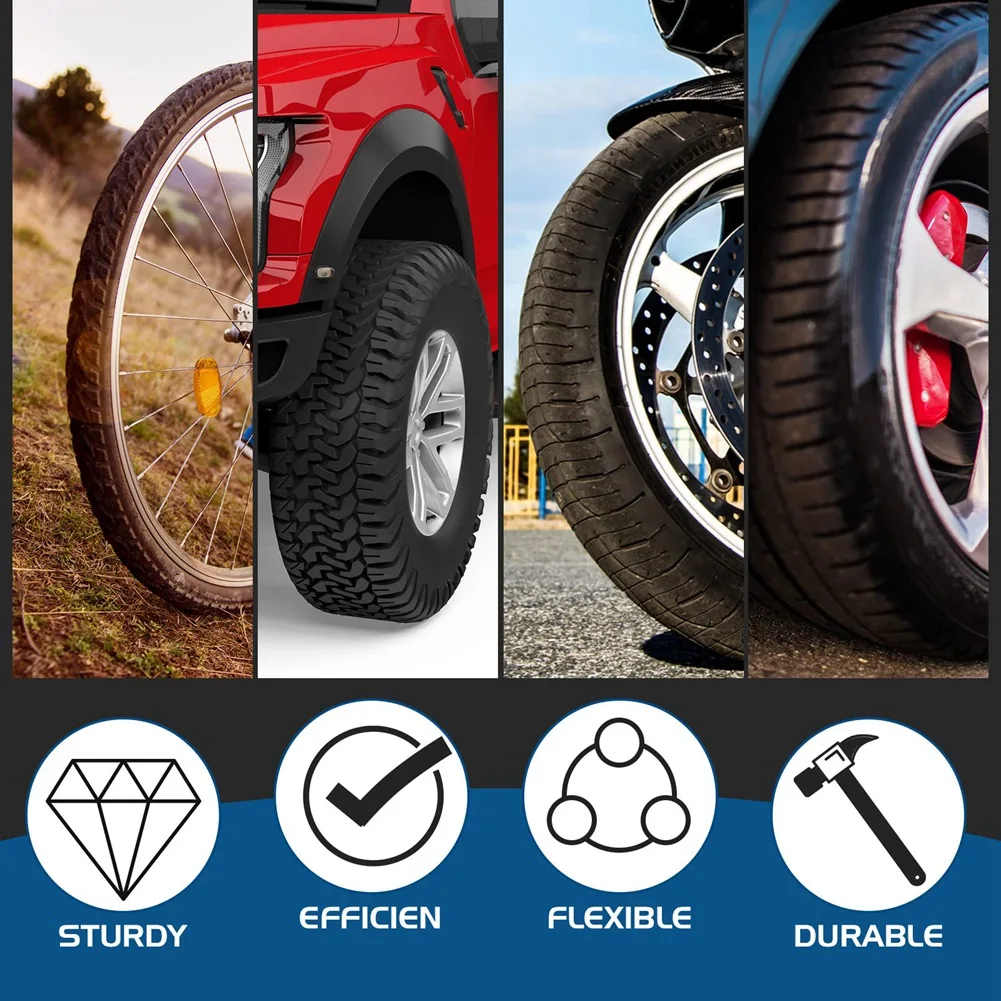 다양한 크기의 타이어 수리 카바이드 버 드릴 비트, 타이어 패치 플러그 커터, 와이어 커터 리머 드릴, 5 팩