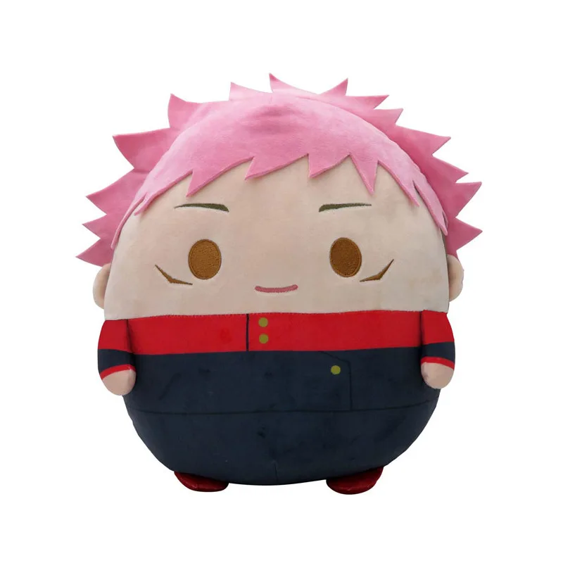 Stuffed 10/22/30CM Jujutsu Kaisen Plush Round Pillow Toys Anime Gojou Satoru Getou Suguru Itadori Yuuji Cotton Doll Toy for Kids