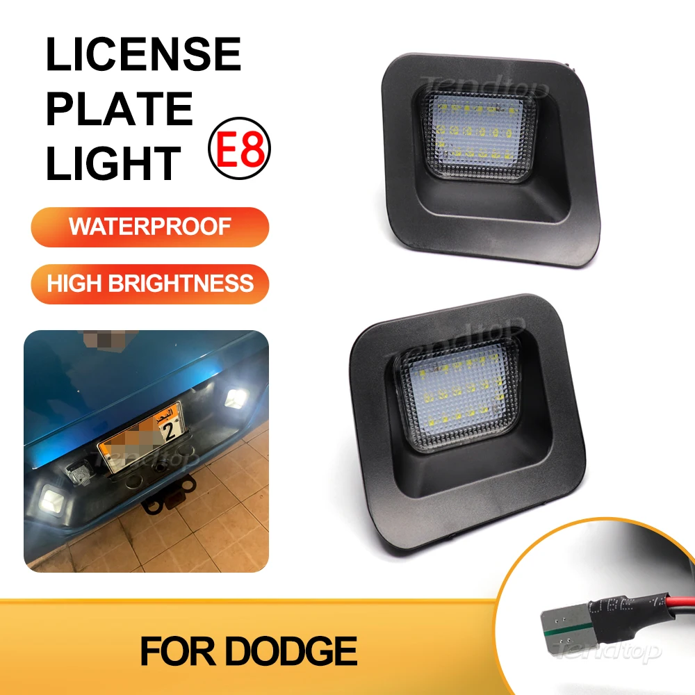 Led License Plate Light  Number  Lamp For 2003-2018 Dodge RAM 1500 2500 3500 Classic Canbus No Error  Auto Part Rear Bulb