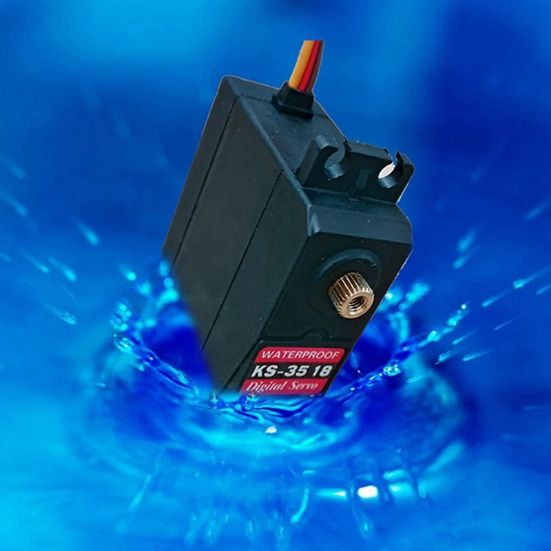 KS3518 Impermeável Metal Digital Servo, Alto Torque, Braço Mecânico, Mão RC, Metal Servo Motor, Braço Robô, Carro, Barco, 2X