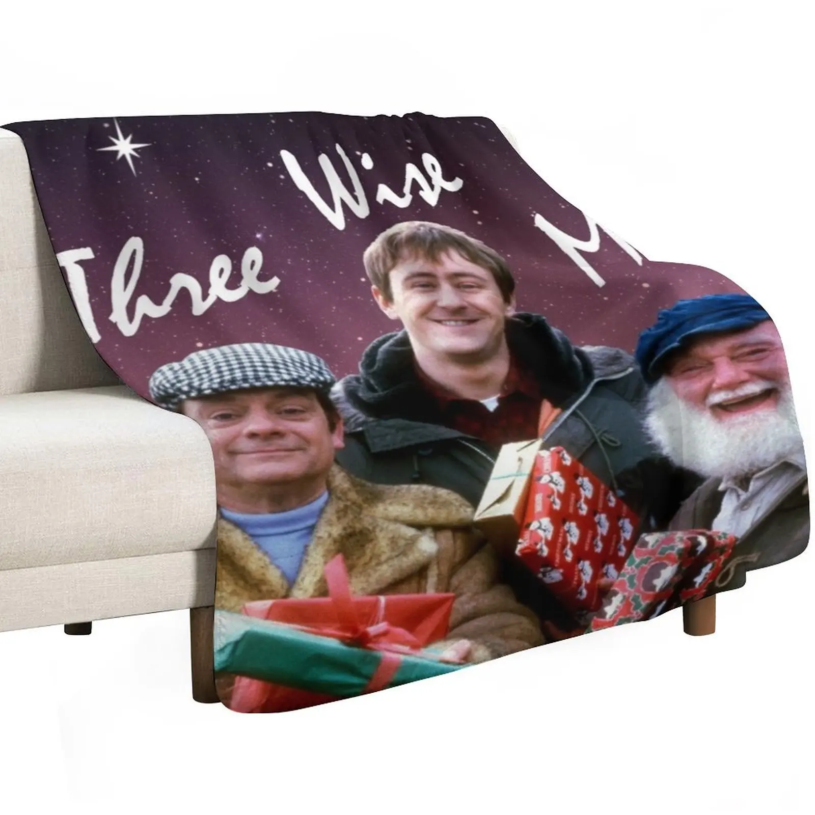 Only Fools - Three Wise Men Throw Blanket For Decorative Sofa Decorative Sofas blankets ands Hairy Retros Furry Blankets