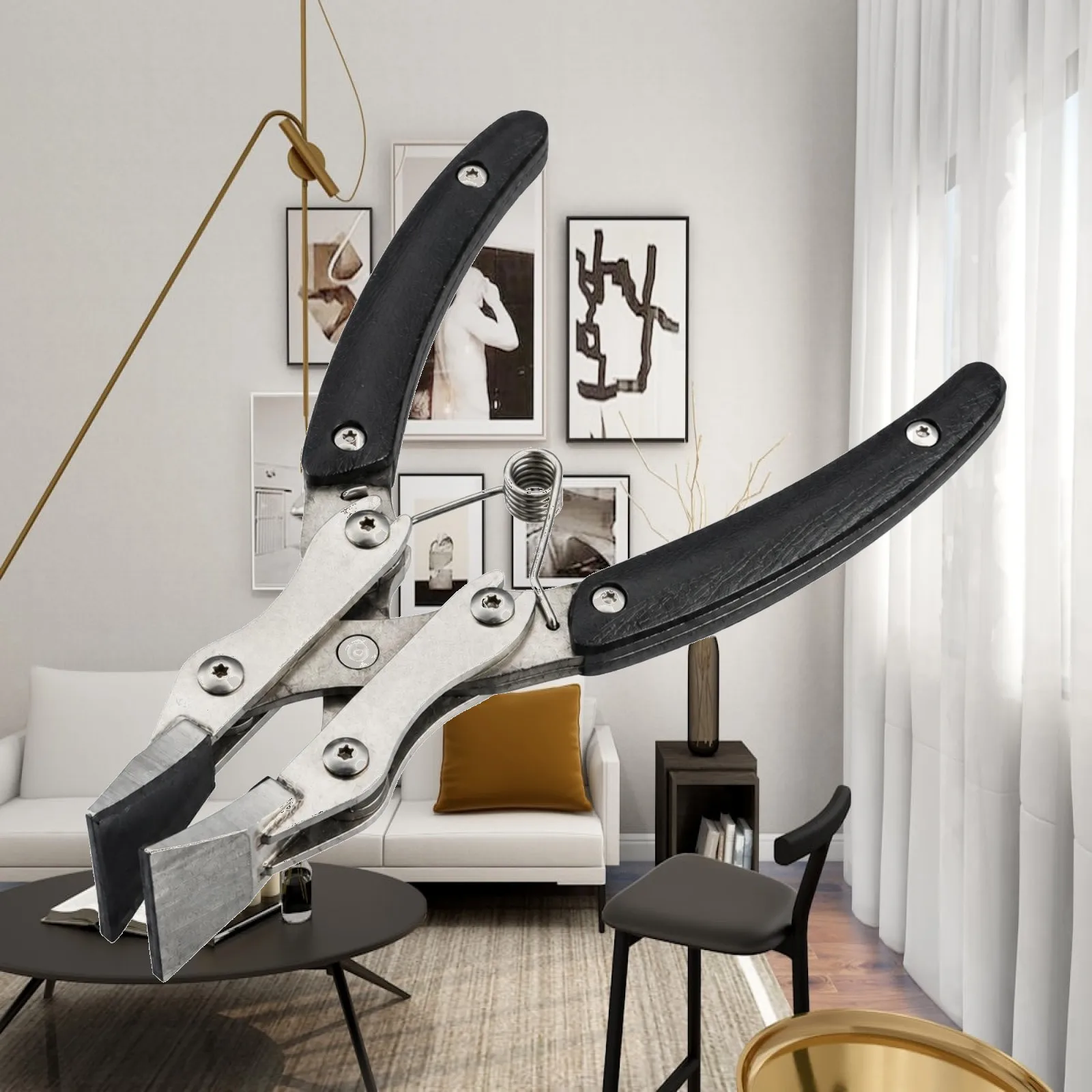 Professional Leather Edge Pliers Stainless Steel Craft Tool for Leatherworking Hand Press for Leather Craft Tools Kit