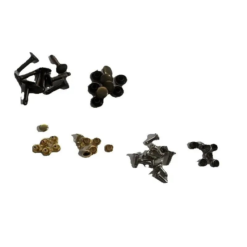 6mm 7mm 8mm 9mm 10mm 12mm Double Cap Rivet Studs Metal Round Nailhead Spike for Repair Belt Shoes Bag Clothing Leathercraft DIY