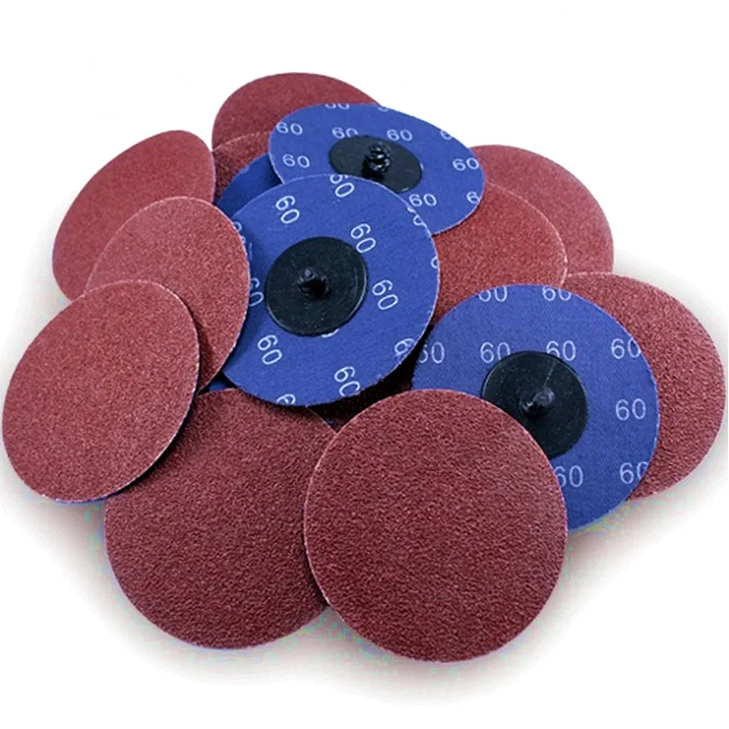 25pcs-set 50sets-carton 3-In 60 Grit Aluminum Oxide Roll Lock The Grinder Sanding Grinding Disc Abrasive Tools for Metalworking