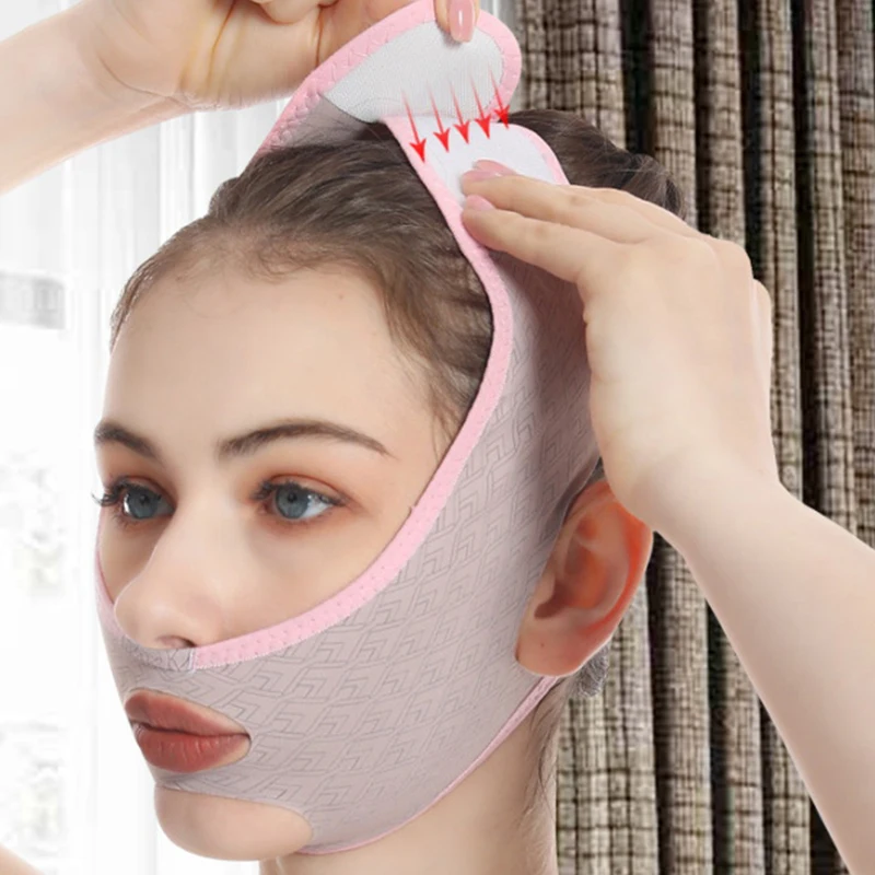 V Face Bandage Shaper Facial Slimming Relaxation Lift Up Belt Shape Lift Reduce Double Chin Face Thinning Band Massage Slimmer