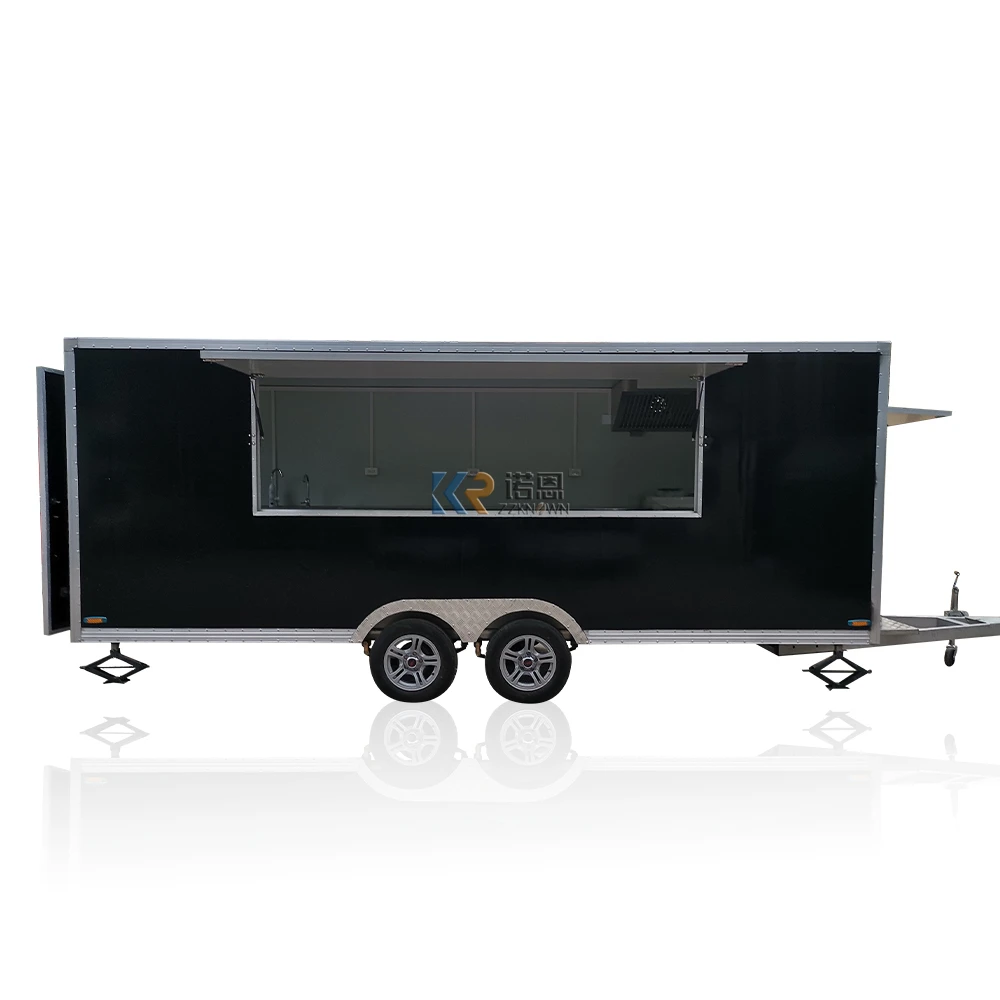 2023 Fast Food Carts Pizza Truck BBQ Kitchen Mobile Fast Food Restaurant Taco Cart Hot Dog Beer Bar Concession Food Trailer