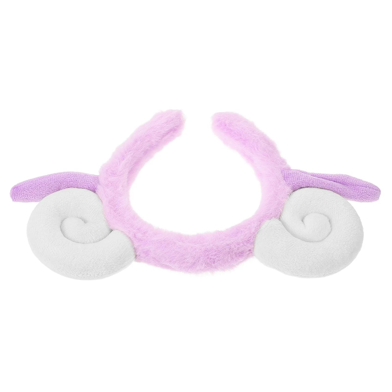 الأغنام القرن عقال لطيف شعر الضأن هوب ل تأثيري حفل زفاف هالوين زي ديكور الحيوان غطاء الرأس الشعر