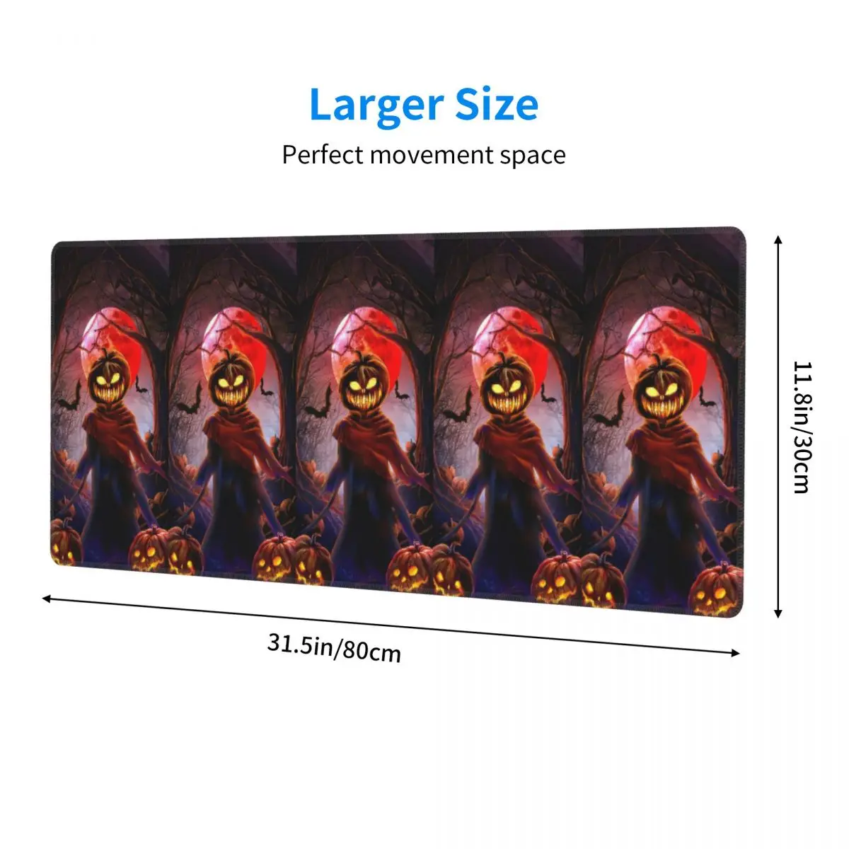 Large Mouse Pad Halloween Pumpkin Scarecrow Gamer PC Laptop Mats Keyboard Carpet Computer Gaming Office Accessories Desk Mat