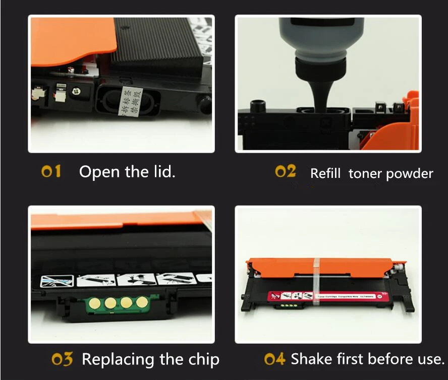 C410W C460FW CLX3305 CLT 406S CLT-K406SสําหรับSamsung CLP-360/365/365W/366W/CLX-3305/3305W/ 3306FNเลเซอร์