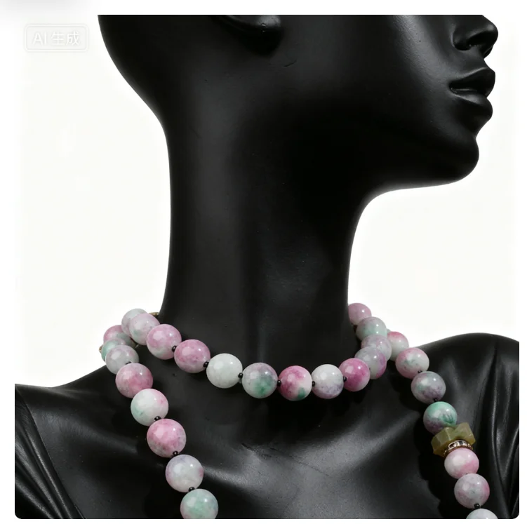 

Ожерелье из бисера в стиле ретро из натурального камня для женщин, цепочка-свитер, массивное колье с разноцветными бусинами, модный аксессуар в стиле бохо, ювелирные изделия