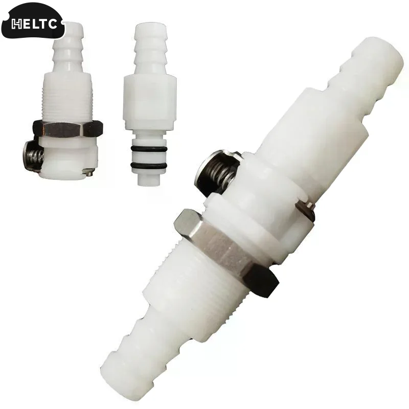 Disconnect Fitting Coupling Hose Joint Quick Shut-Off Male Female Hose Barb Valved 1/4 5/16 3/8 Tube Connector Quick Coupler