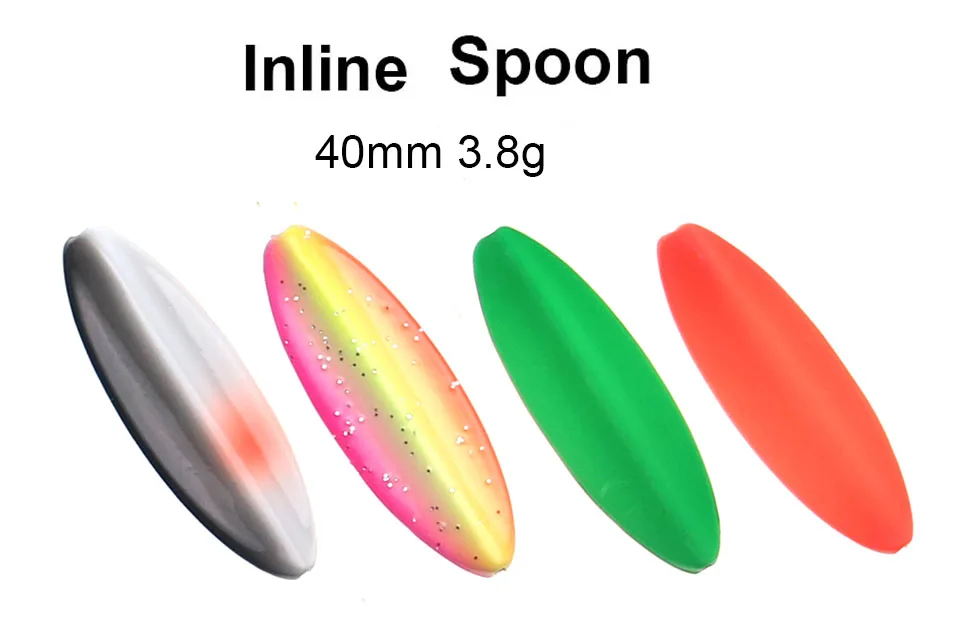 HISTOLURE Inline Spoon 3,8g/40mm Forellen-Metall-Angelköder, Langsam Wackelnder Spinner-Köder, Jig, Künstlicher Harter Köder – Detail 1