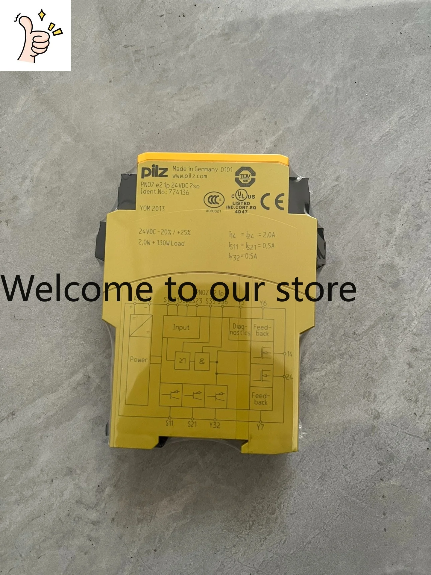 Pilz PNOZ E2.1p 774136 Safety Relay