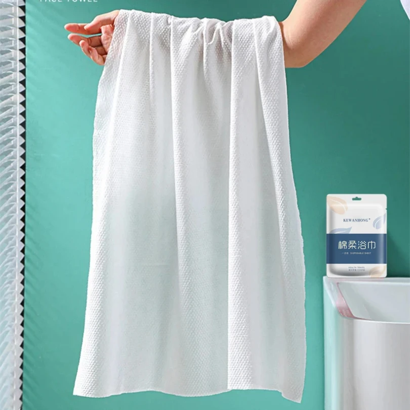 Large Compressed Cotton Bath Towels, Disposable, Thickened, Travel, Hotel, Washable, 70x140cm