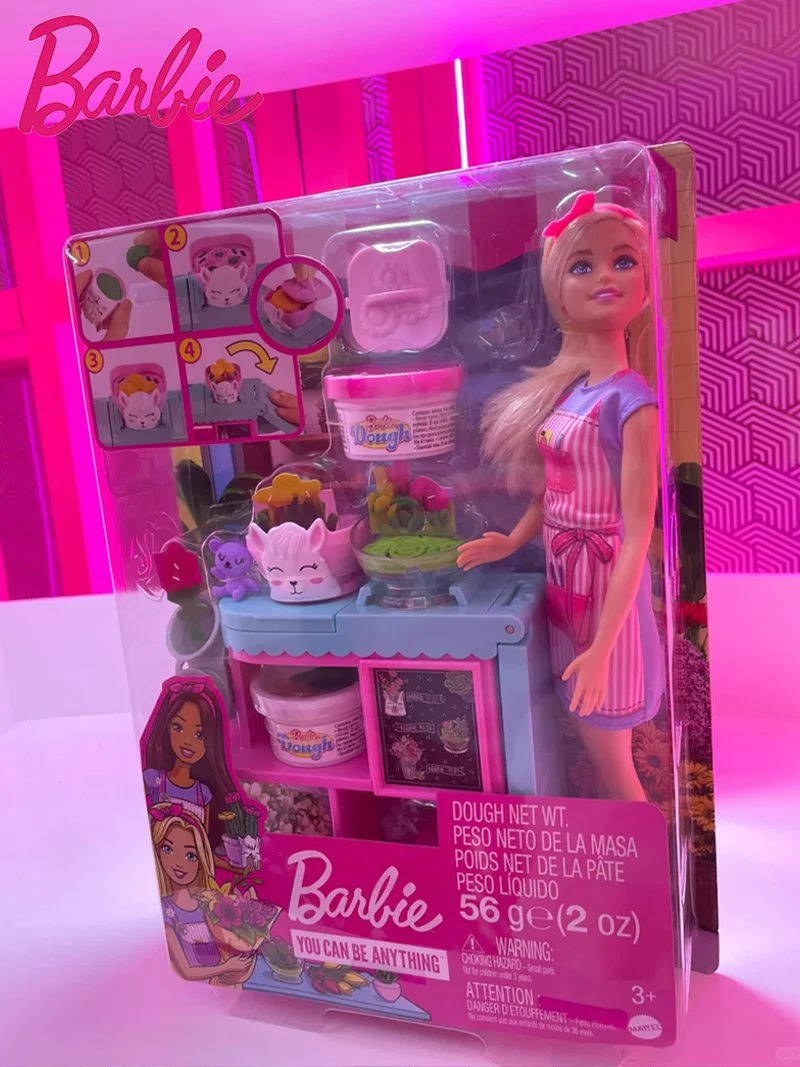 Nowa Oryginalna Barbie Barbie Kwiaciarnia Seria Tematyczna Zabawki do Domku dla Lalek Rozwijająca Dziewczęca Księżniczka Przebieranki Zabawki Prezent Urodzinowy