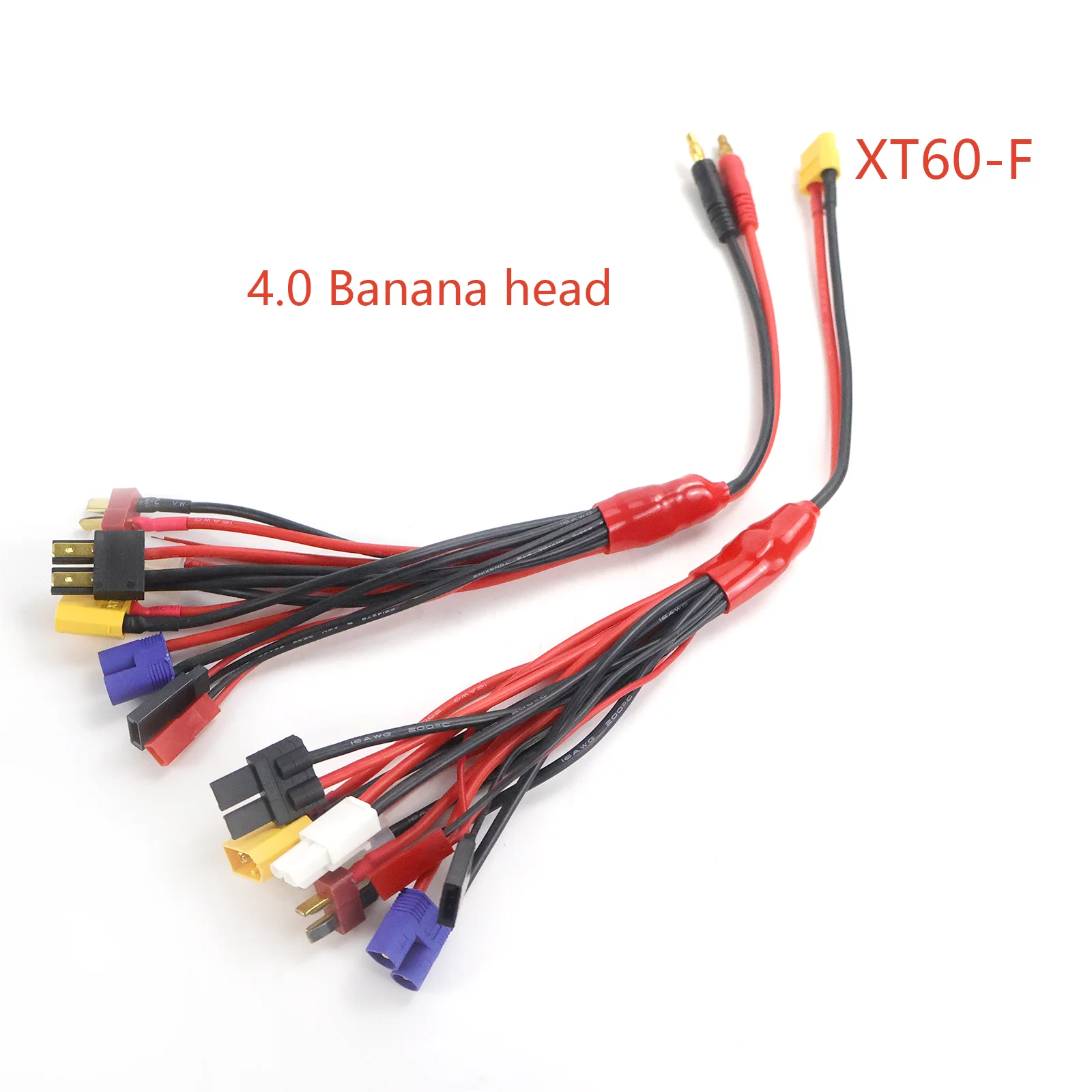 HTRC 8 in 1 Cables Set for IMAX B6 Charger RC Part Lipo Battery Multi Charging Plug TAMIYA T-plug XT60 Convert Cable Line view 6