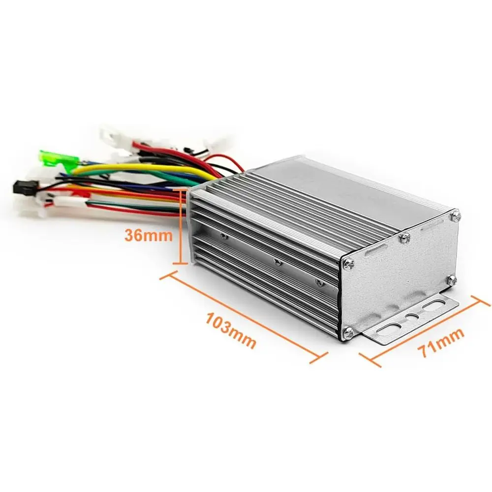 Motor de cubo escovado 14,5 350W com pneus 145/70-6 para scooter ou carrinho de mão, kit de freio de tambor 24V 350W