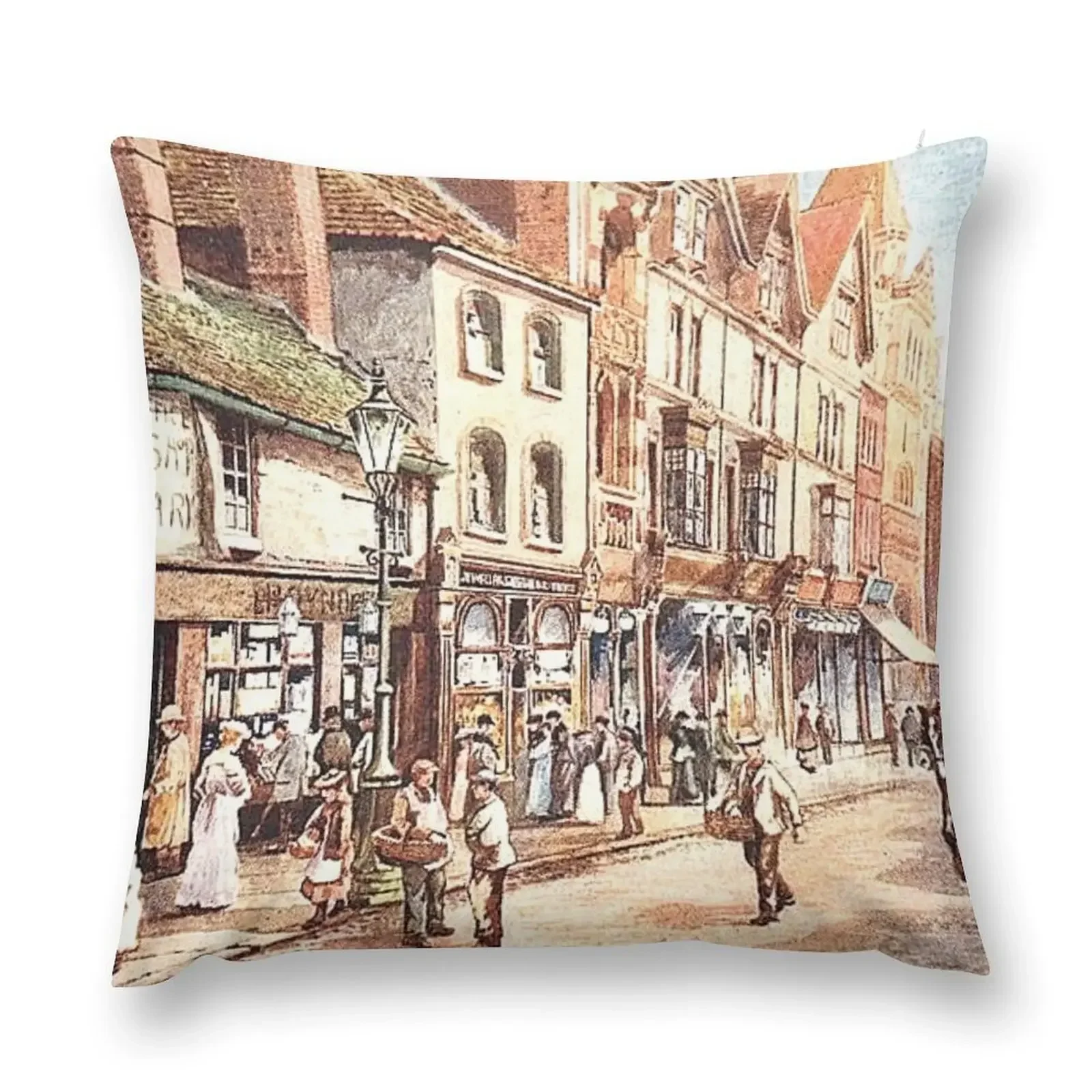 Broad Street, Reading, Berkshire, England Throw Pillow christmas pillow case Plaid Sofa pillow