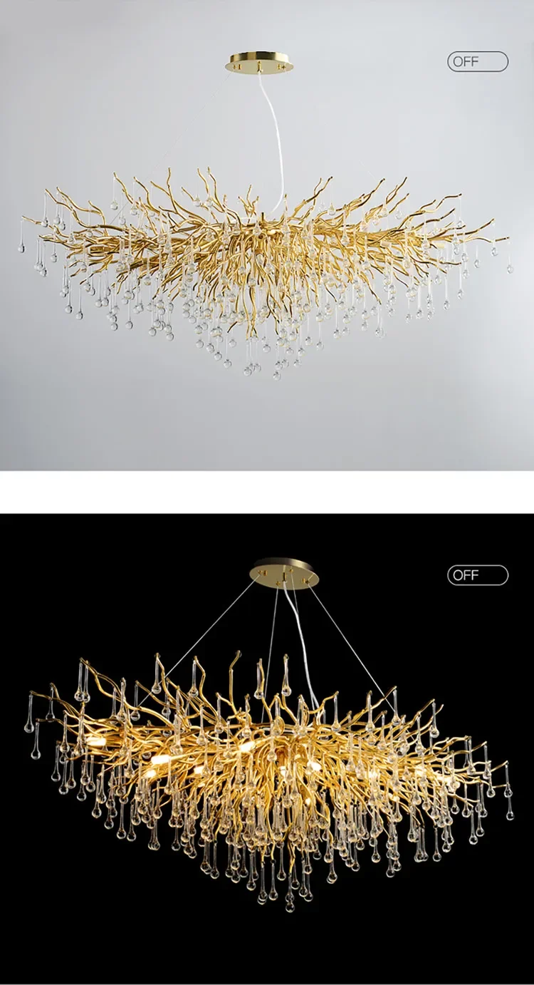 Luxury Crystal led Ceiling Lights Chandeliers Home Hanging Pendant Lamp Living Dining Room Bedroom Lustre Lampara techo