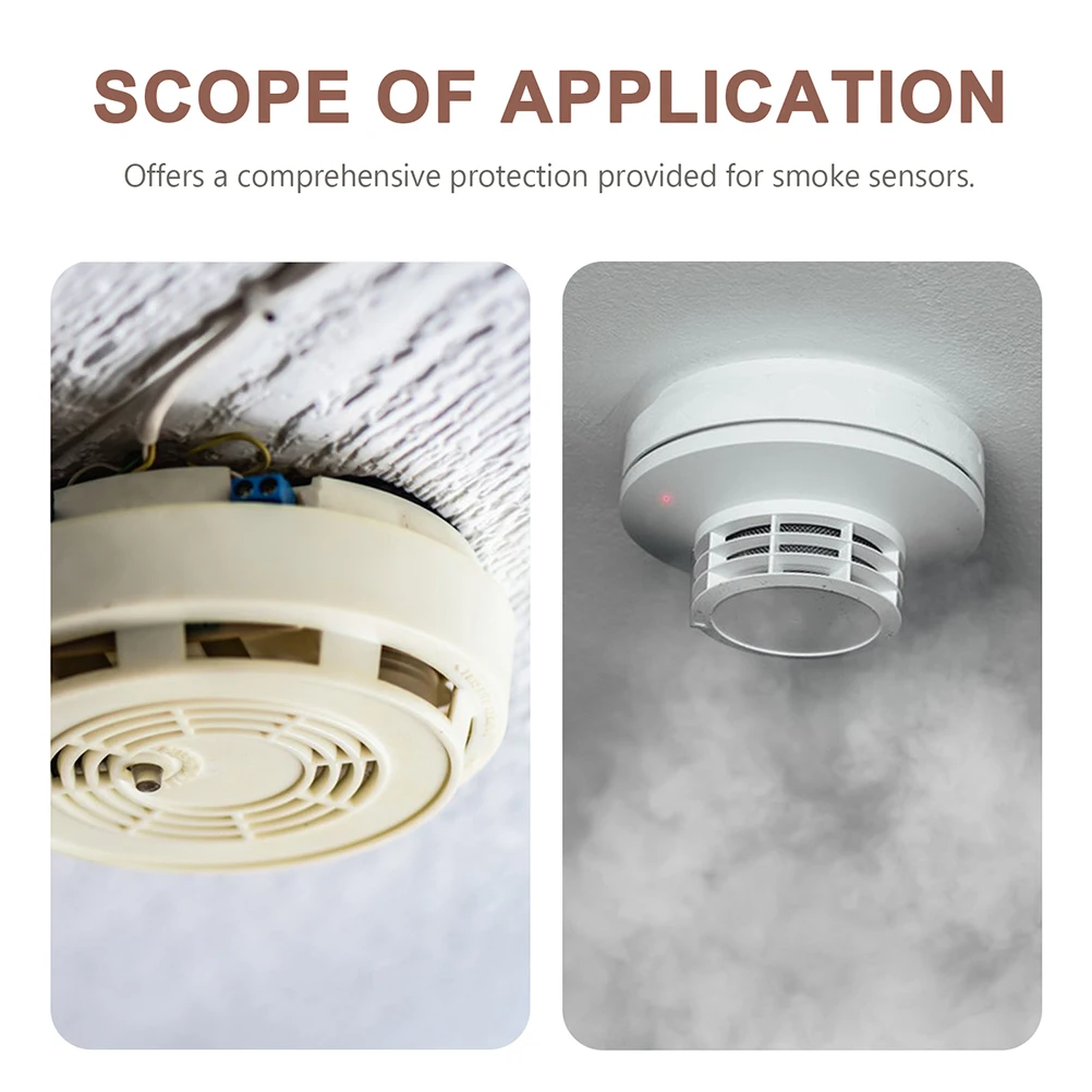 

2pcs Fire Sprinkler Head Cover Smoke Wire Guard Durable Iron Easy Installation Protective Covers For Cooking Dustproof