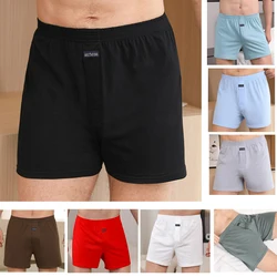 2pcs Male Arrow Pants Men Cotton Boxers Shorts Loose Mid-Waisted Men's Plus Size Underwear Homewear Comfortable Panties