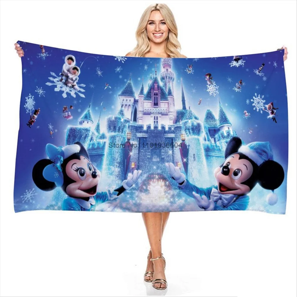 

Disney Mickey Minnie Mouse Series Microfiber Beach Bath Towel for Children Adults Home Washcloth 70x160cm