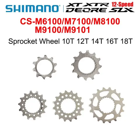 SHIMANO 12v Sprocket Wheel DEORE SLX XT XTR  10T 12T 14T 16T 18T For M6100 M7100 M8100 M9100 M9101 Cassette MTB