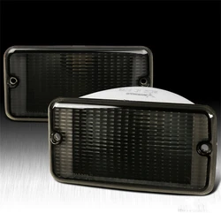 1Pair Car Front Signal Stop Lamp for Jeep 1997-2006 Wrangler TJ Smoke Tinted Front Signal Parking Lights Good Quality
