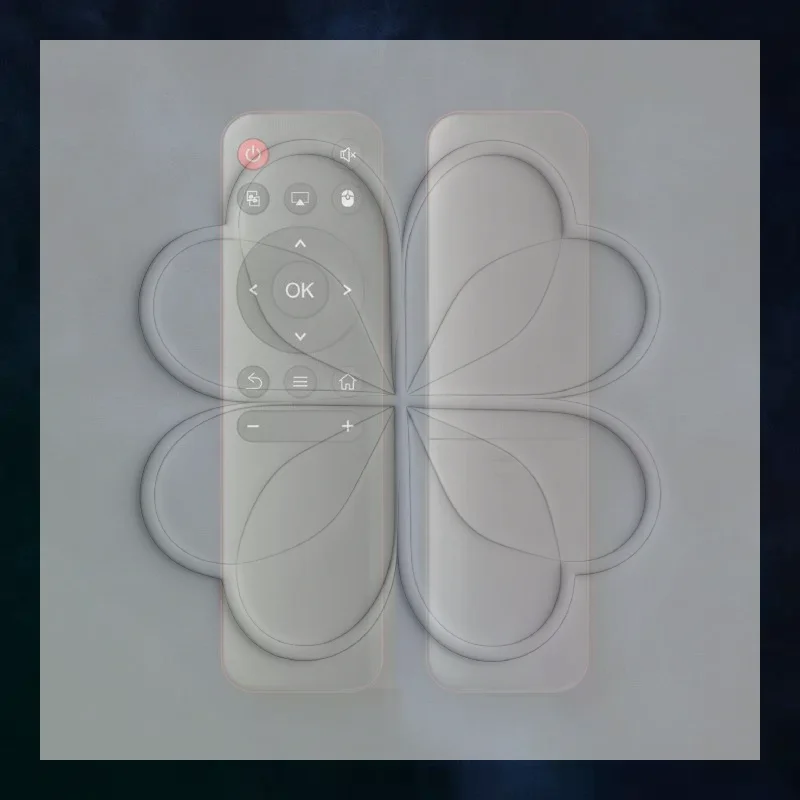 Replacement HY300 PRO Remote Control Spare Replacement Part Easy Installation Compatible with HY300 PRO Projector for Home Use
