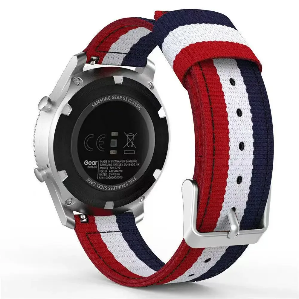 Pulseira de nylon macio para samsung galaxy watch 3 46mm/active 2/huawei watch gt2/amazfit gtr pulseira confortável para 22mm 20mm