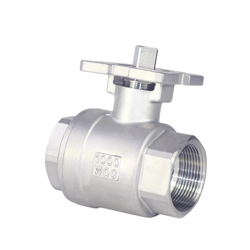 1/2' 3/4' 1' 2' Two-piece High Platform Ball Valve Stainless Steel Female Thread Q11F