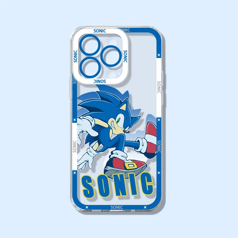 Cartoon Game S-SONIC Phone Case for IPhone 17e 17 16e 16 15 14 13 12 11 Mini Air Pro Max X XR XSMax 7 Plus Clear Soft Back Cover - view 3