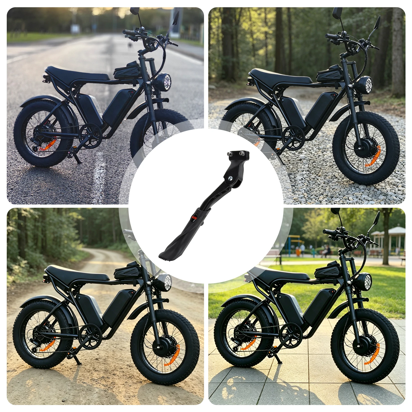 E-Bike Verstellbarer Ständer Rutschfest für Ridstar Q20 Pro Lite H20 H26 Pro X1S/X1 und für 20-22 Zoll Fahrräder Elektrofahrrad – Detail 7