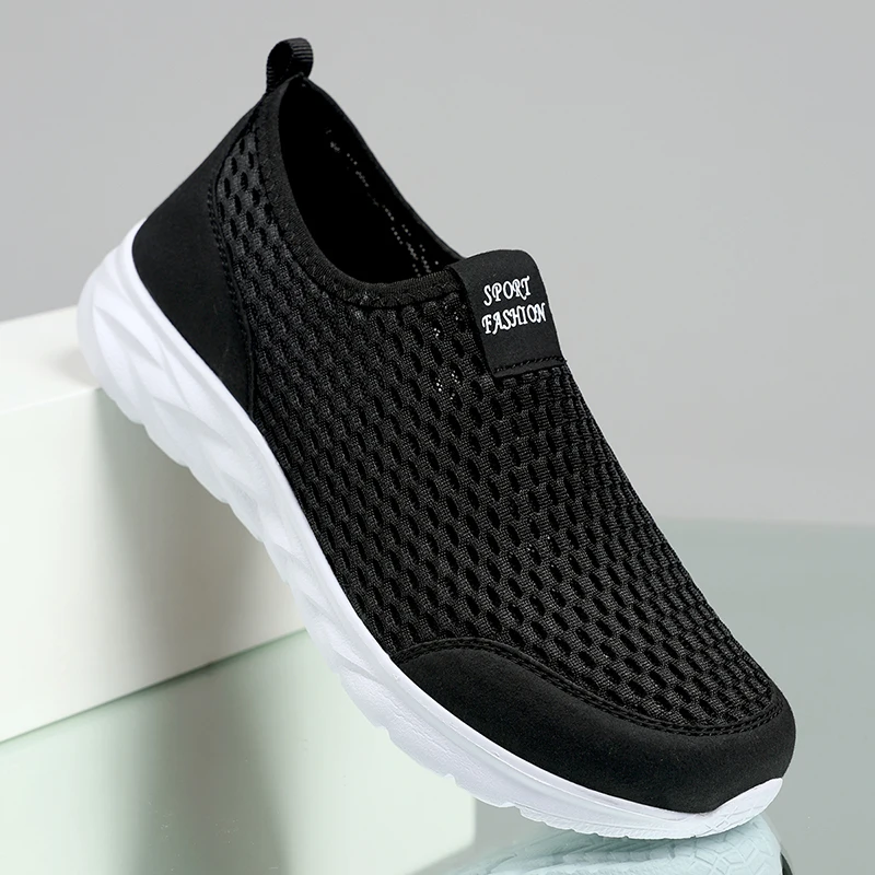 

Мужские кроссовки с дышащей сеткой, мужская повседневная обувь, уличные лоферы, легкие мужские теннисные туфли для прогулок